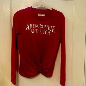 Abercrombie & Fitch Kids Red Sweater Sz 11/12 NWOT